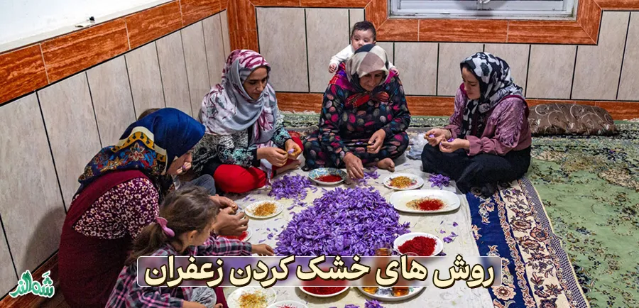 بهترین روش خشک کردن زعفران